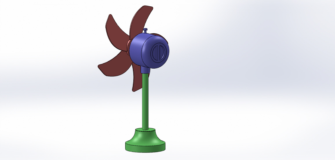 solidworks中的电风扇